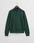 Gant Sacker Rib Half Zip Sweater Green